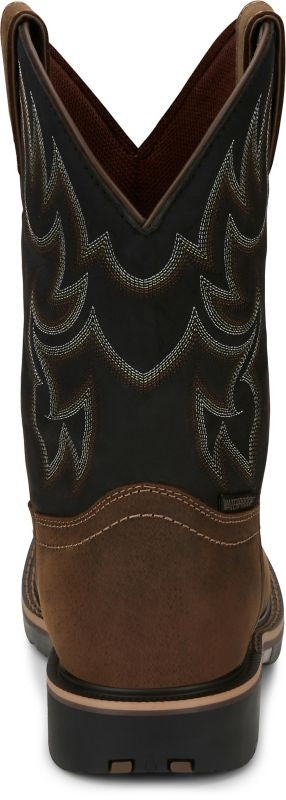 Justin Mens George Strait Fireman Sq Boots