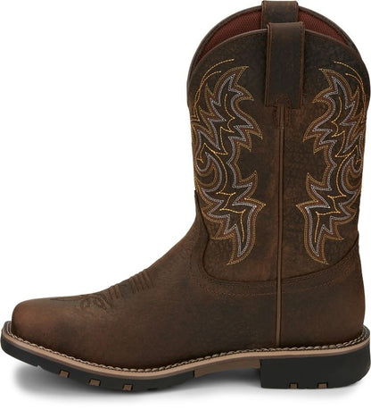 Justin Mens George Strait Fireman Sq Boots