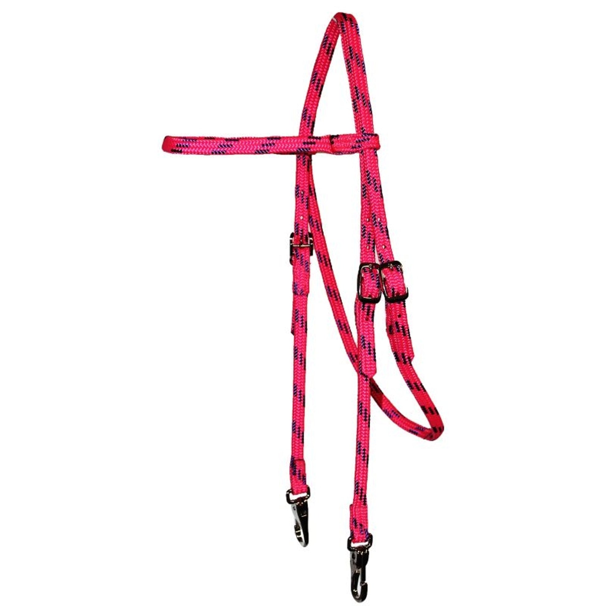Triple E Soft Flat Browband Headstall with Snaps