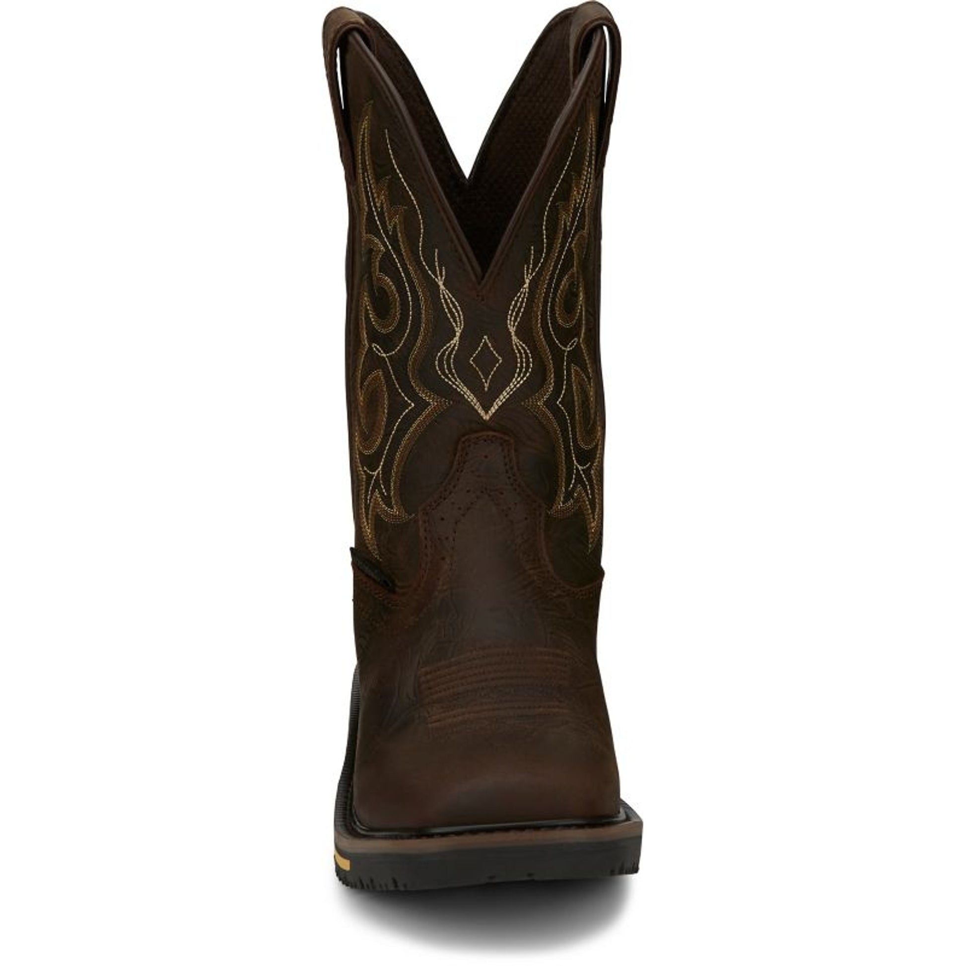 Justin Mens Stampede Joist WP Sq Toe Boots