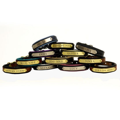 Padded Leather ID Bracelet