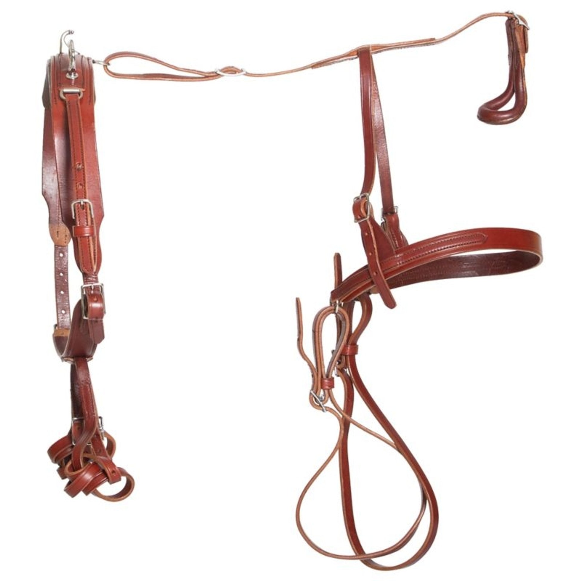 Ozark Russet Leather Pleasure Harness