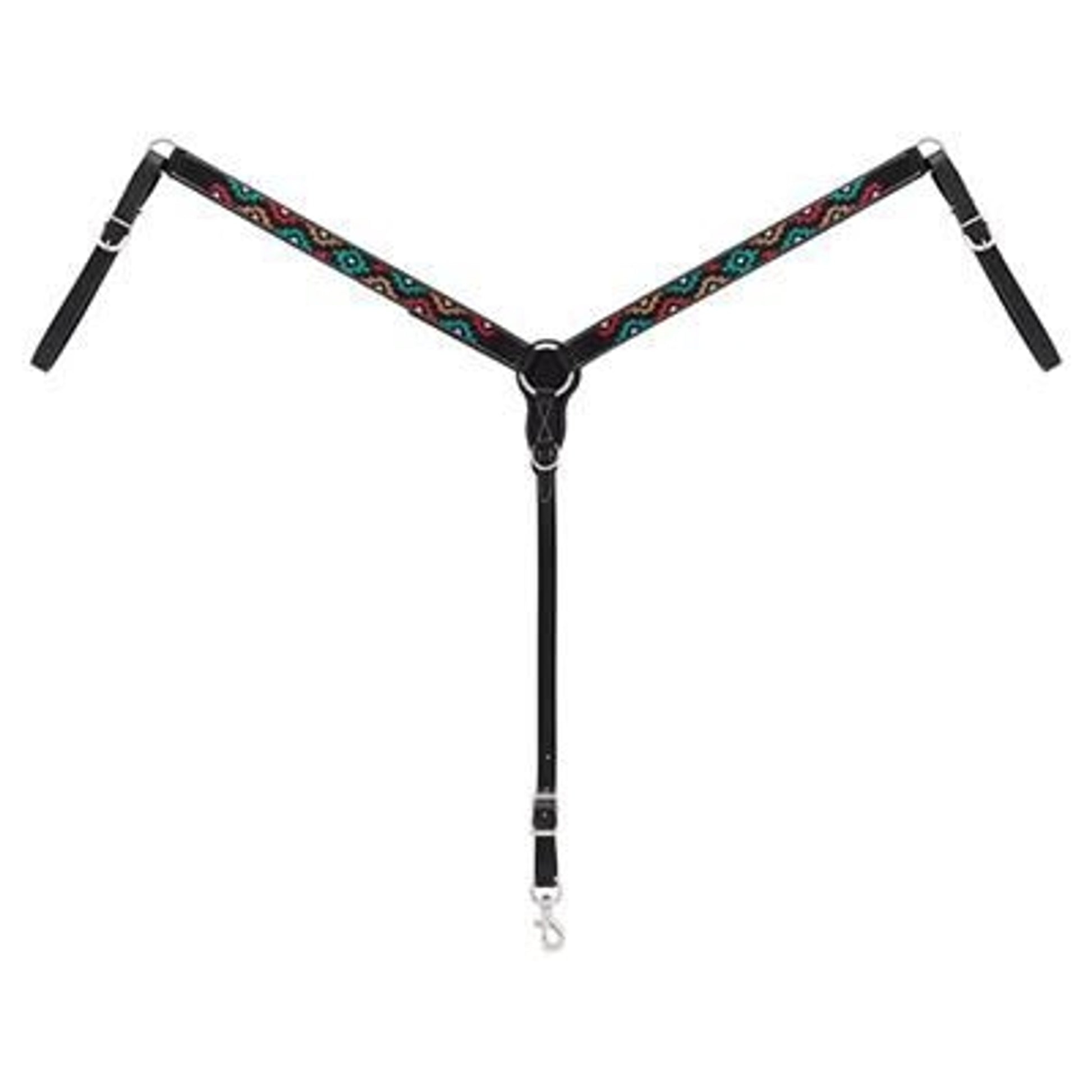 Weaver Leather Turquoise Cross Breast Collar