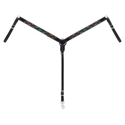 Weaver Leather Turquoise Cross Breast Collar