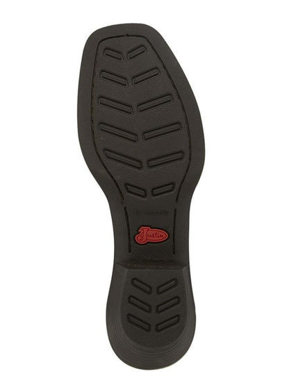 Justin Ladies Stampede Sq Toe Brandy Boots
