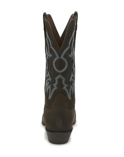 Justin Ladies Stampede Sq Toe Brandy Boots