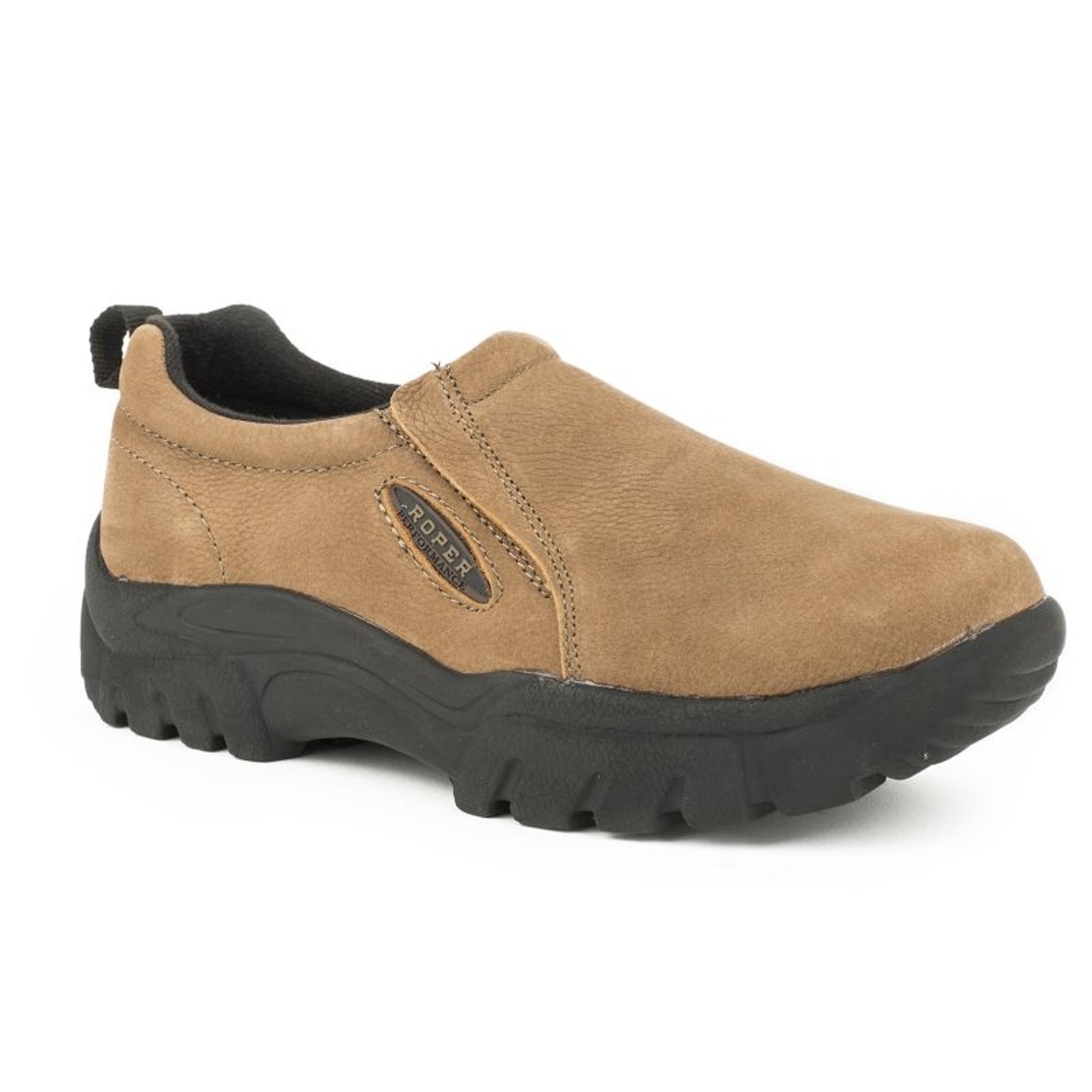 Roper Mens Tan Leathers Slip On Shoes