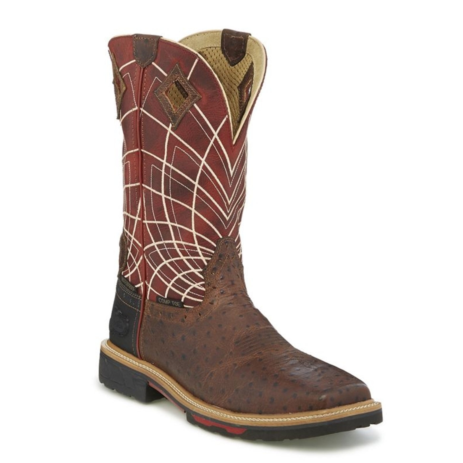 Justin Mens Derrickman Comp Ost Work Boots