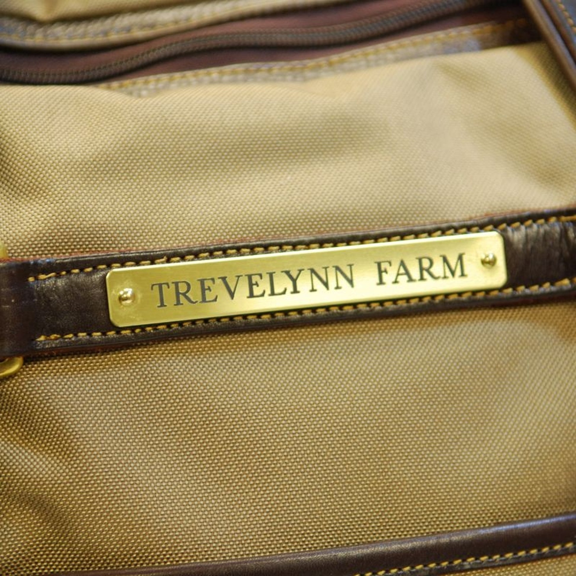 Personalized Green Hill Cordura Leather Tote