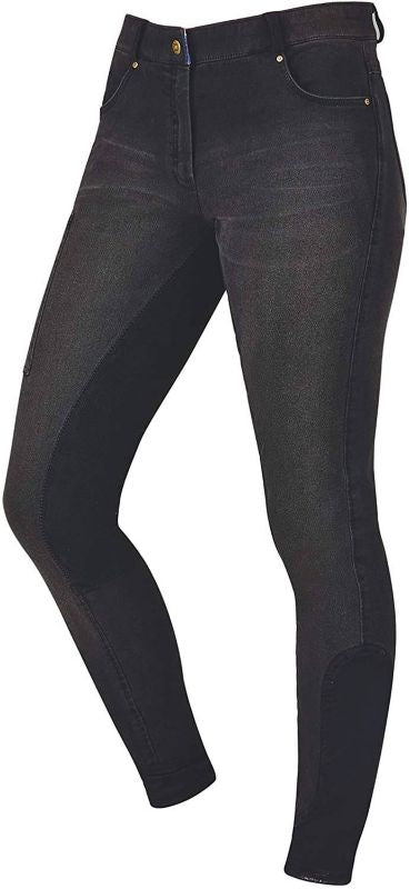 Dublin Ladies Shona Knee Patch Denim Breeches