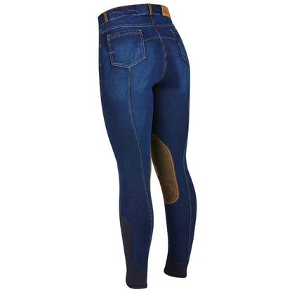 Dublin Ladies Shona Knee Patch Denim Breeches