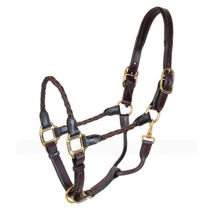 Perris Braided Leather Halter