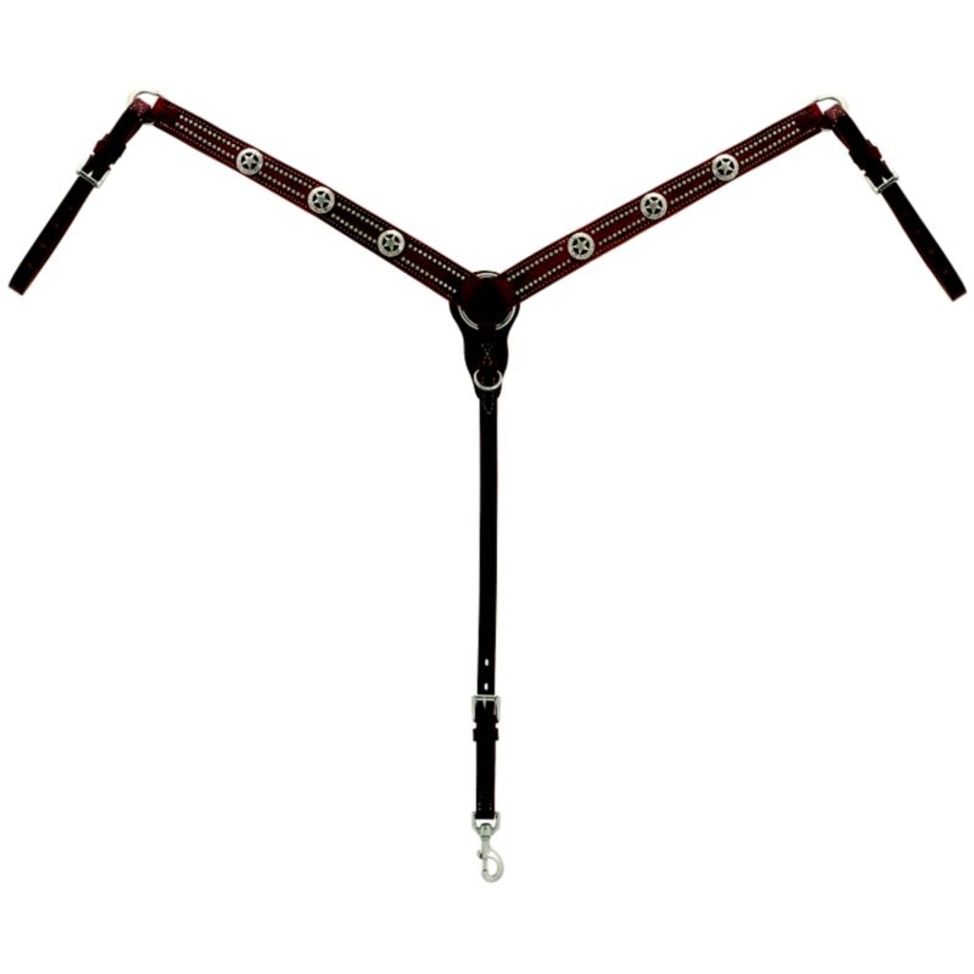 Weaver Texas Star Hermann Oak Taper Breast Collar
