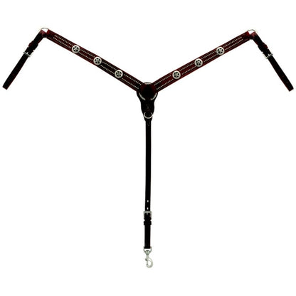 Weaver Texas Star Hermann Oak Taper Breast Collar