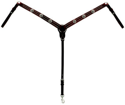 Weaver Texas Star Hermann Oak Taper Breast Collar