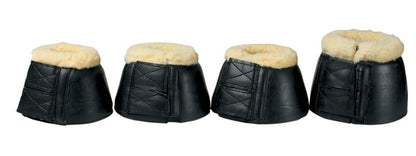 Fleece Bell Boots With Double Velcro Large Brn