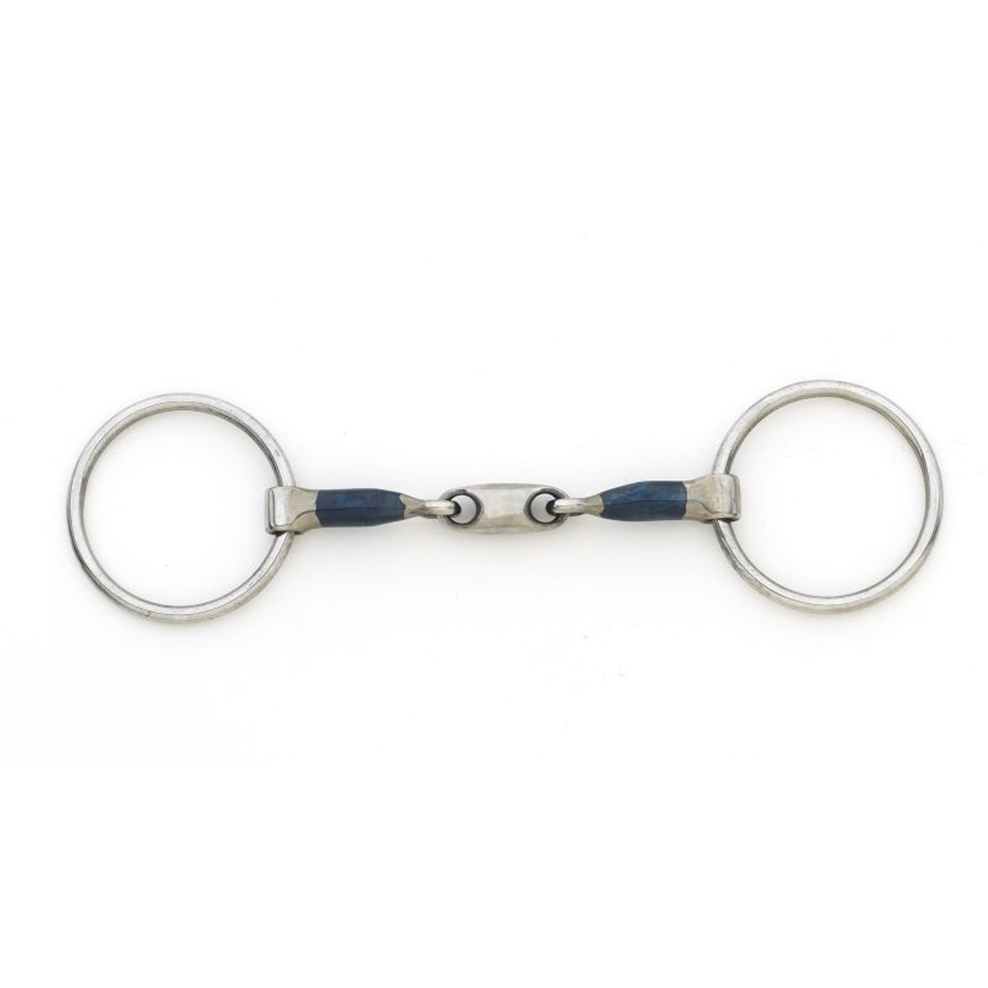 Blue Steel Oval Peanut Mouth Loose Ring Bit
