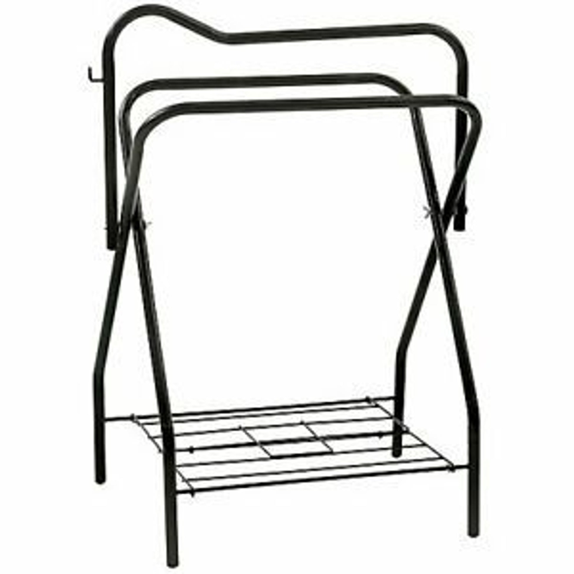 Equiessent Portable Saddle Rack Black