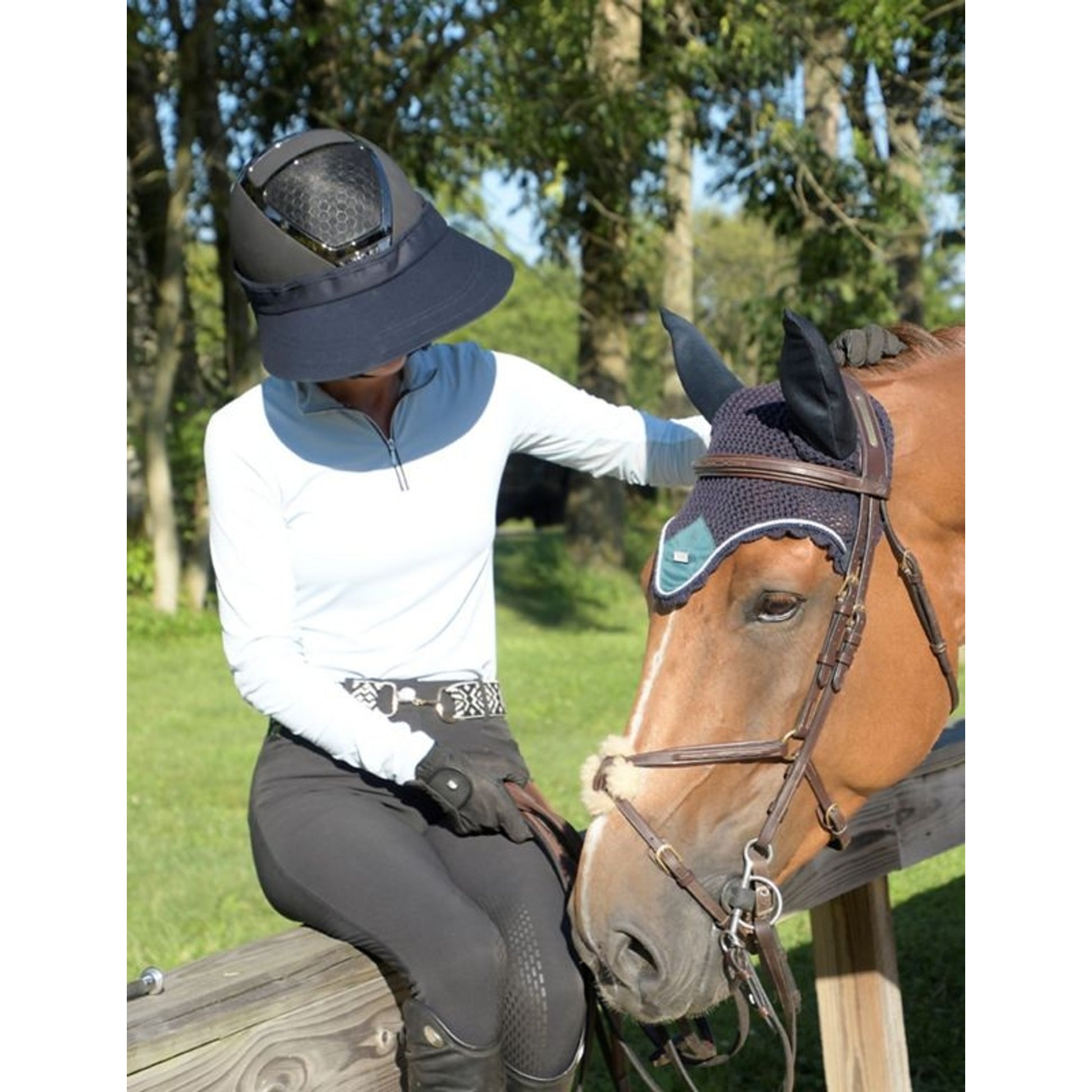 EquiVisor Cotton Helmet Visor