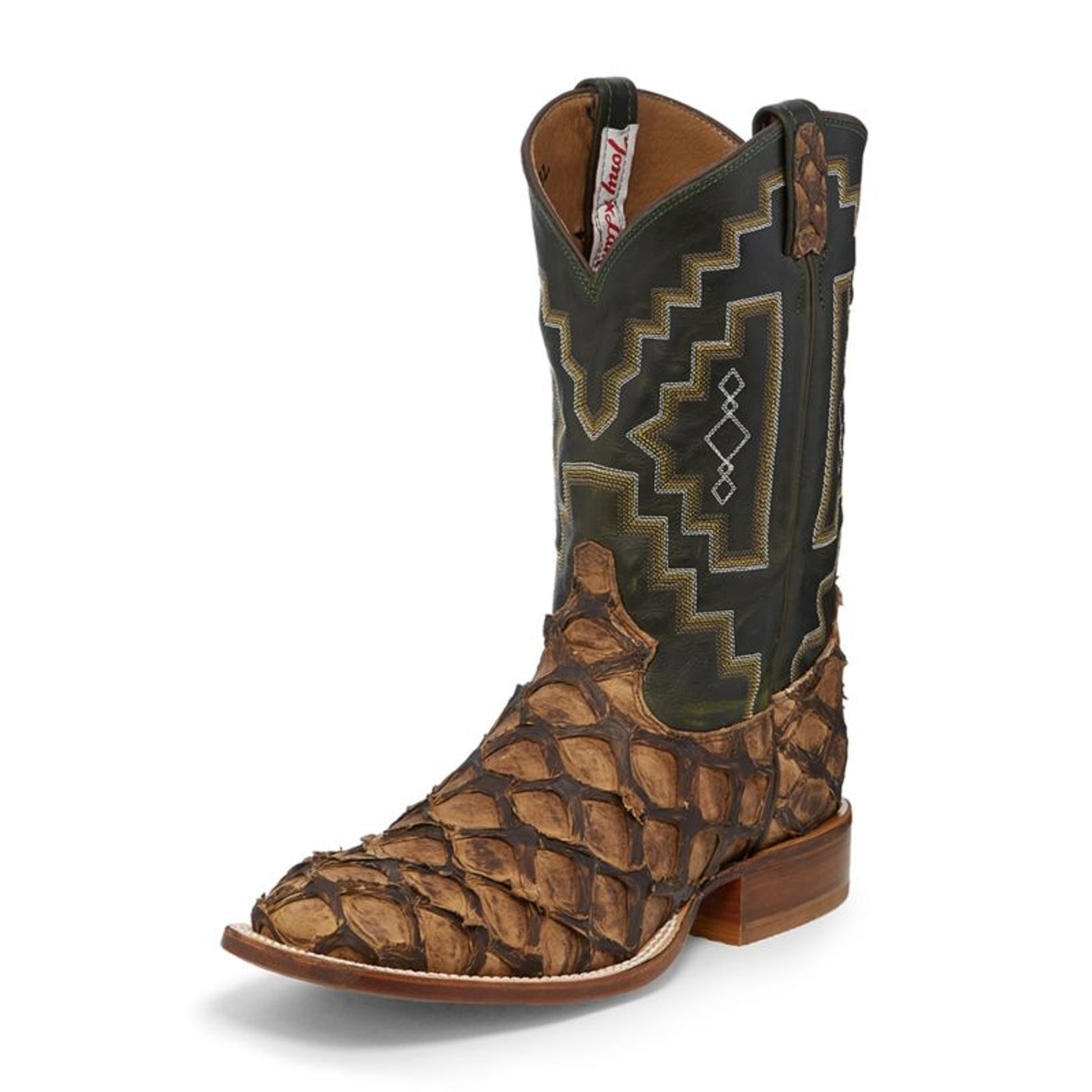 Tony Lama Mens Sq Toe Leviathan Choc Boots