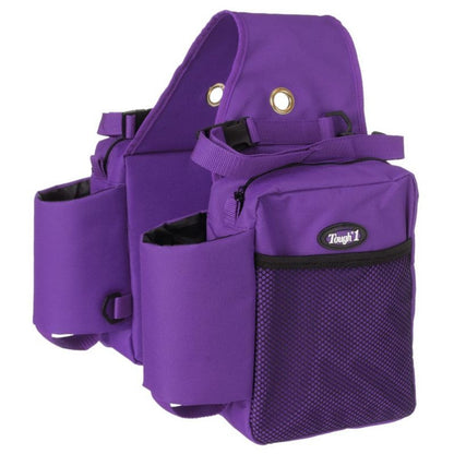 Tough1 Nylon Saddle Bag with Bottle Holders