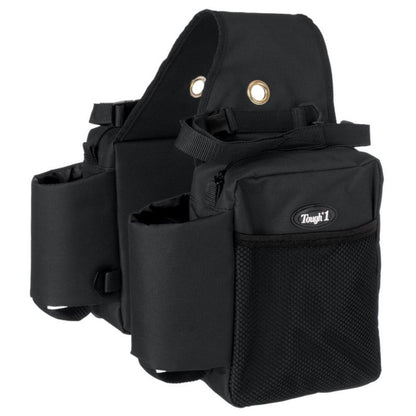 Tough1 Nylon Saddle Bag with Bottle Holders