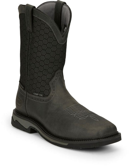 Justin Mens Stampede Bolt Comp Boots