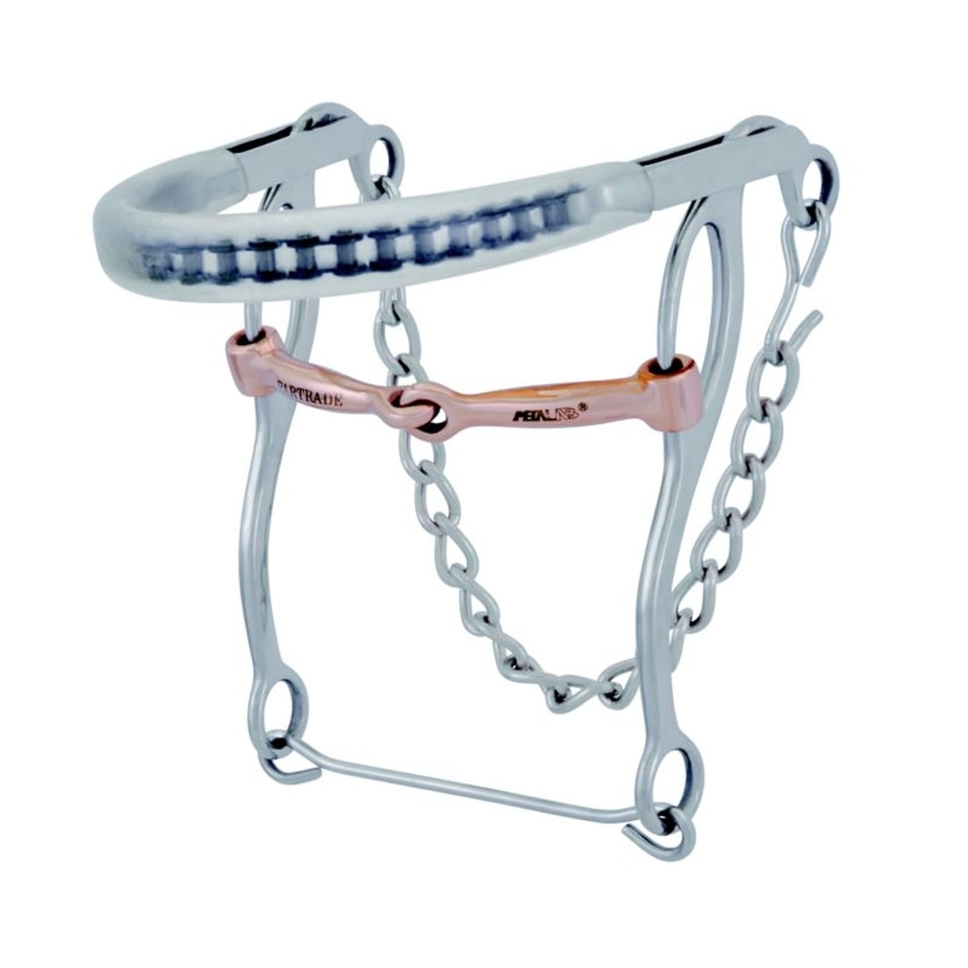 Metalab Plastic Cover Nose Hackamore with Snaffle Bit