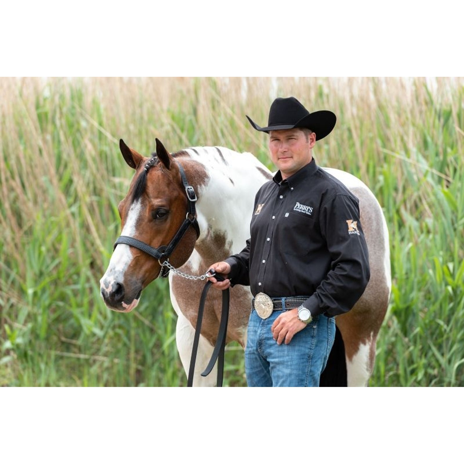 Perris Crocodile Embossed Show Halter