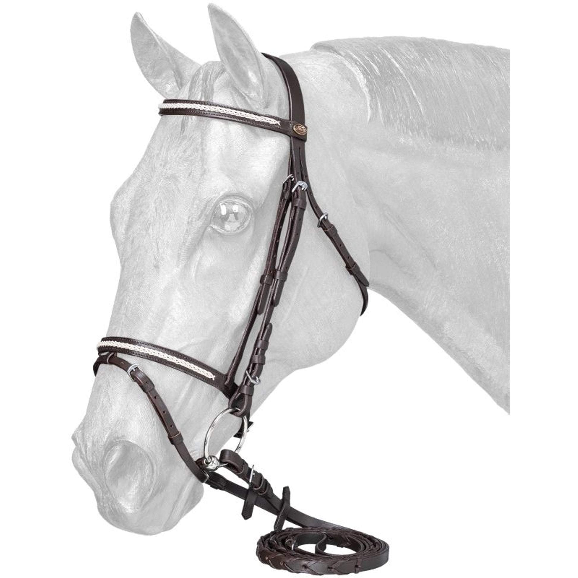 Silver Fox Snaffle Show Bridle