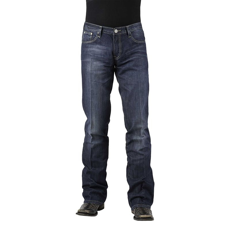 Stetson Mens 1014 Fit Semi-Dest Wash Jeans
