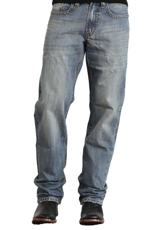 Stetson Mens 1520 Fit Tack Light Wash Jeans
