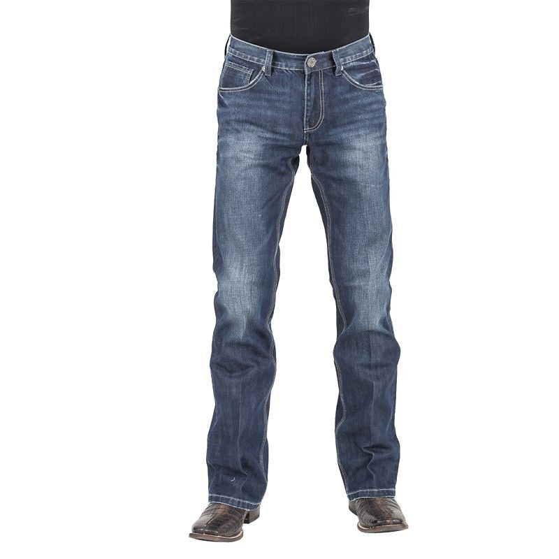 Stetson Mens V-Seaming Heavy Stitch Jeans