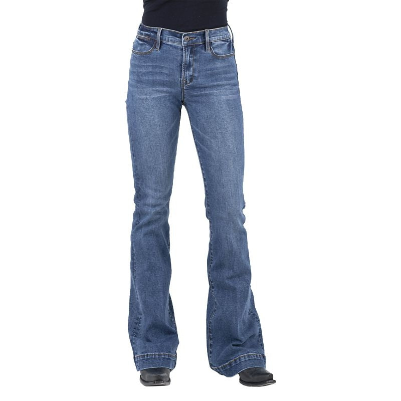 Stetson Ladies High Waist Flare Jeans