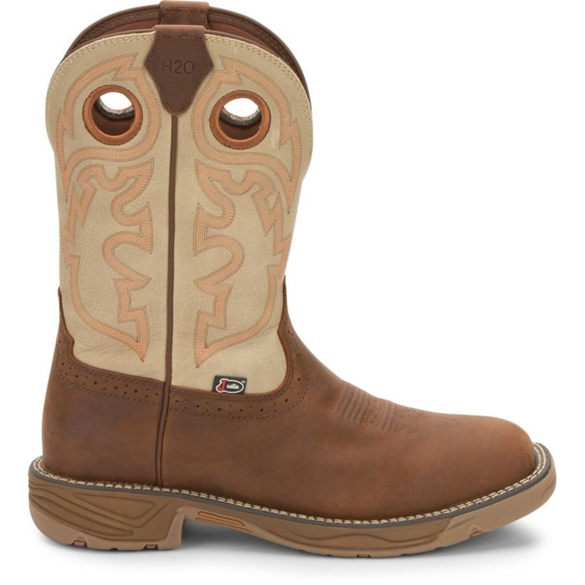 JOW Mens Rush Rust Sq Toe Work Boots