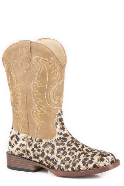 Roper Childs Glitter Leopard Boots