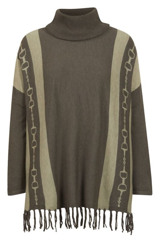 EQL by Kerrits Turtleneck Poncho Sweater