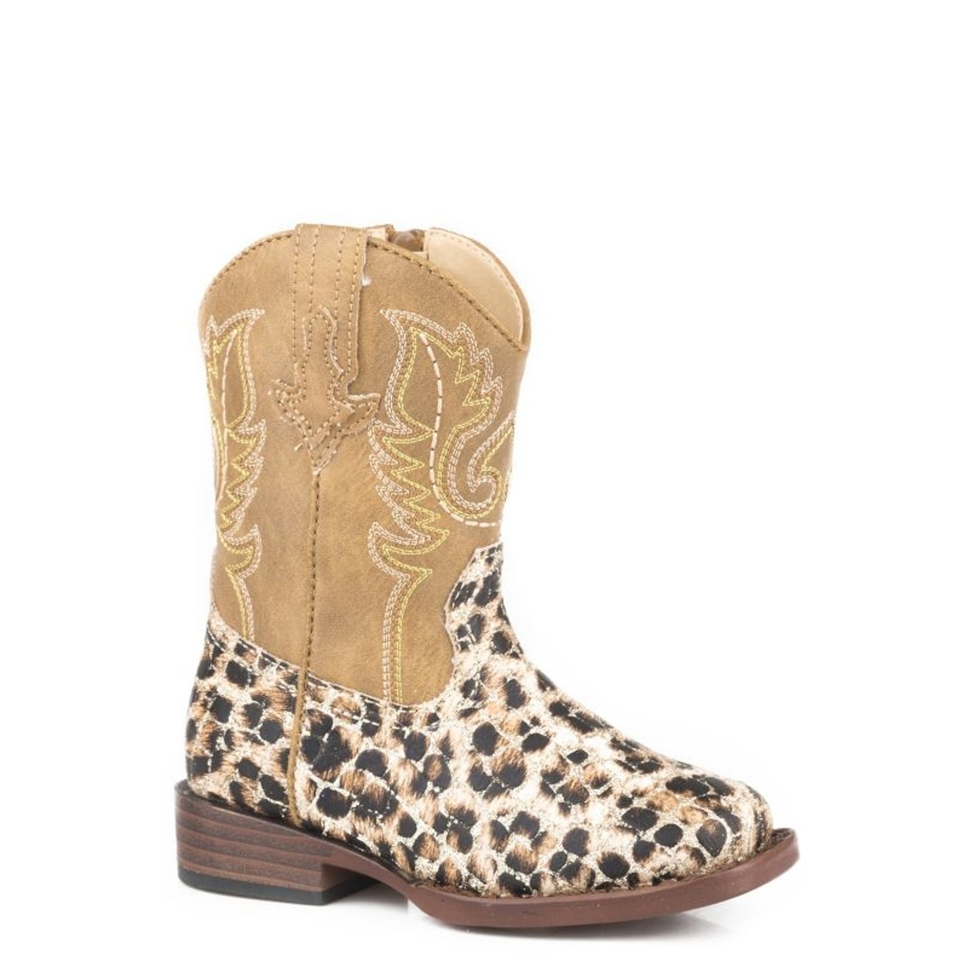 Roper Toddler Glitter Leopard Boots
