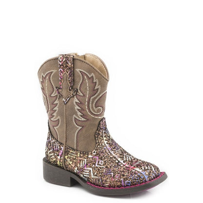 Roper Toddler Glitter Aztec Boots