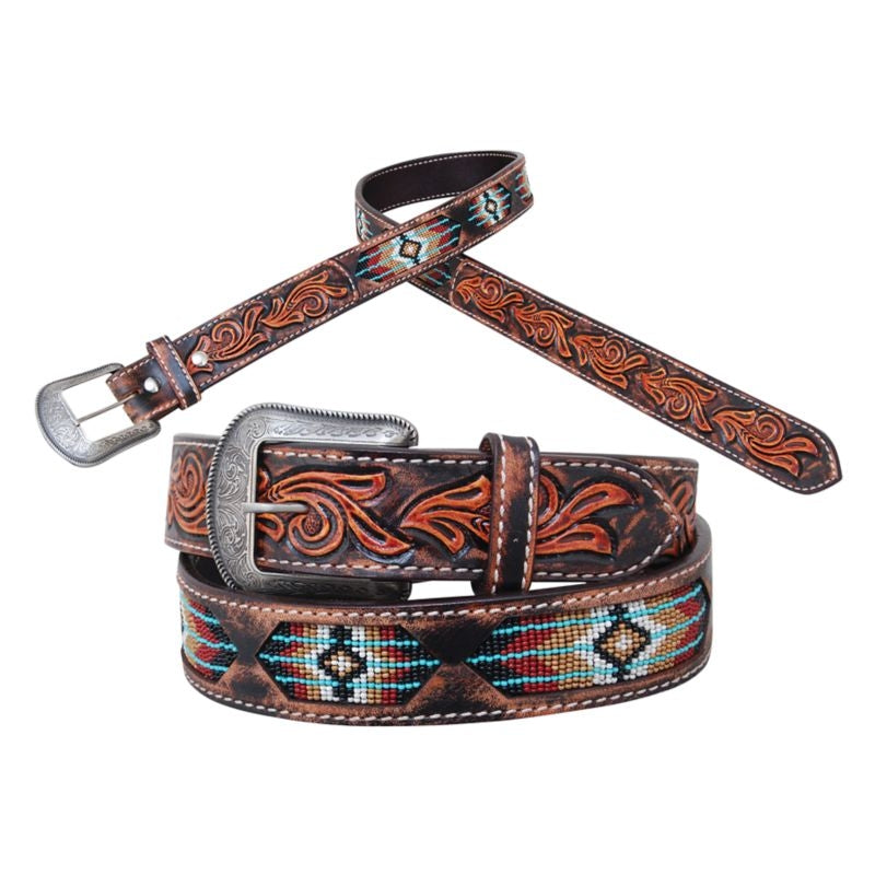 Circle Y Southwestern Inlay Belt