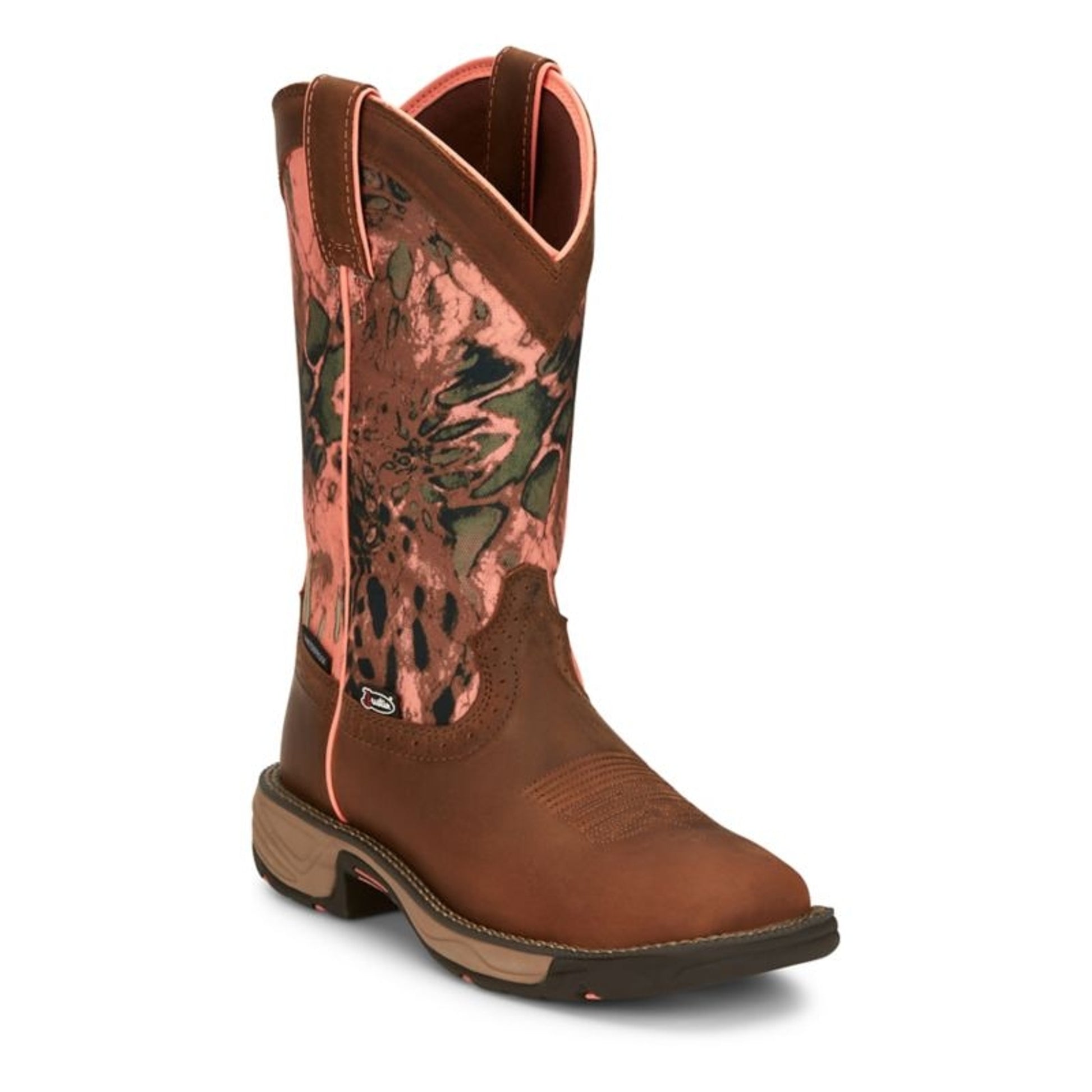 Justin Womens Rush Square Toe Boots