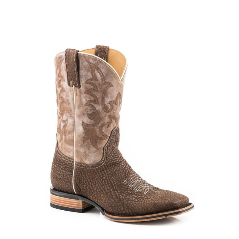 Stetson Mens Obadiah Bull Sq Toe Boots