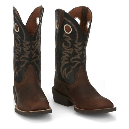 Justin Mens Stempede Sq Toe Boots