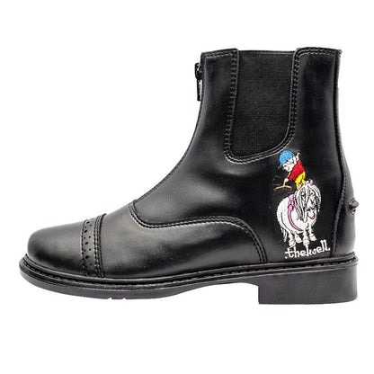 TuffRider Kids Thelwell Zip Black Paddock Boot