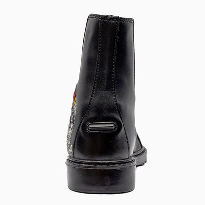 TuffRider Kids Thelwell Zip Black Paddock Boot