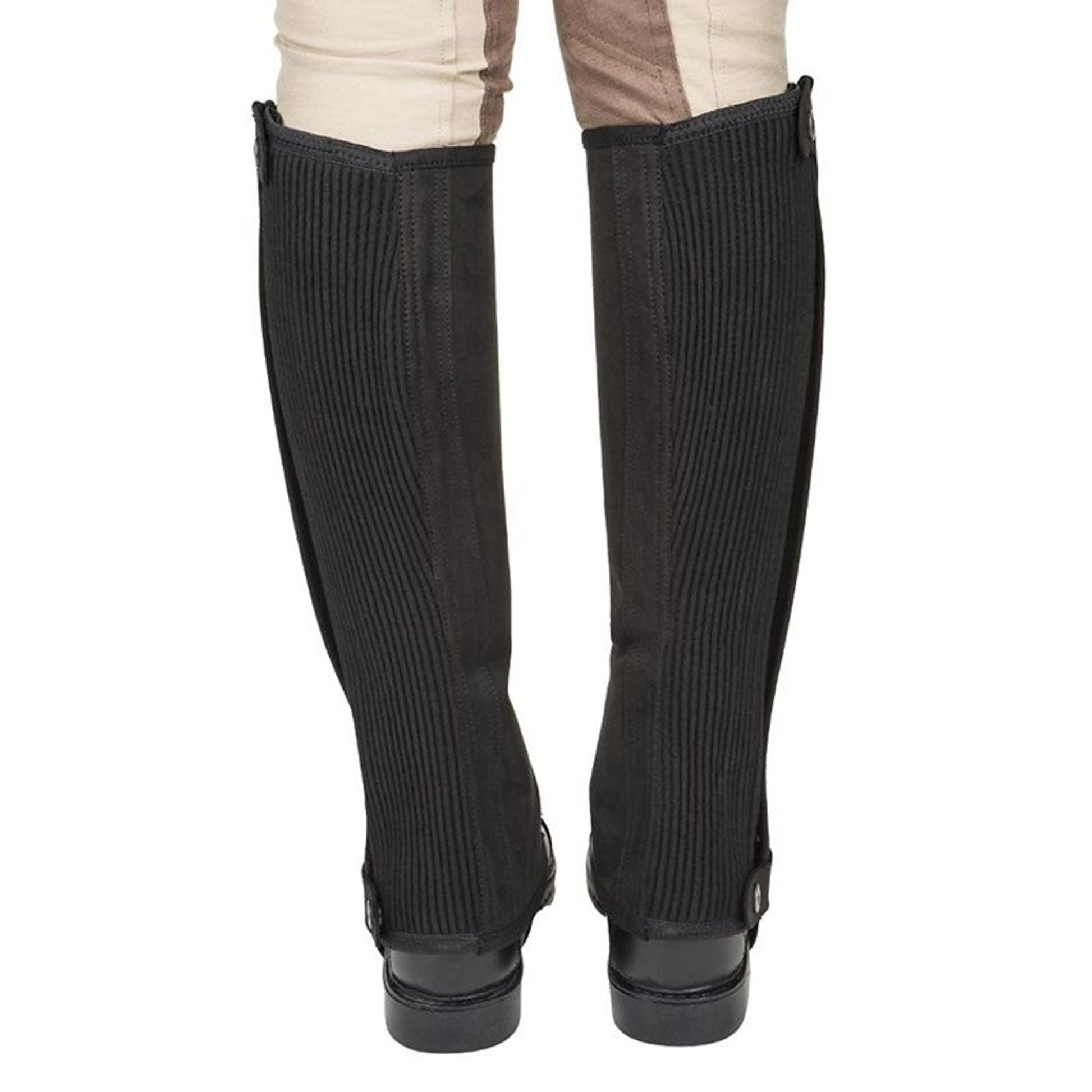 Tuffrider Ladies Saratoga Syn Black Half Chaps