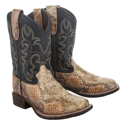 TuffRider Kids Snake In My Boot Western Black
