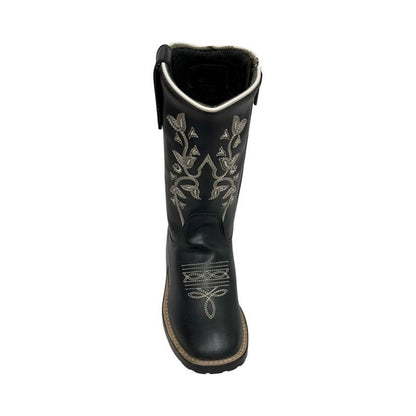 TuffRider Kids Black Floral Western Boot