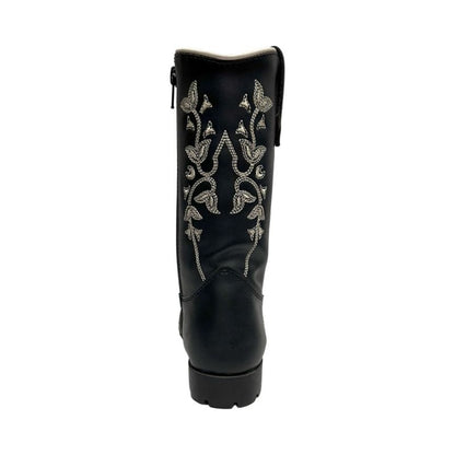 TuffRider Kids Black Floral Western Boot