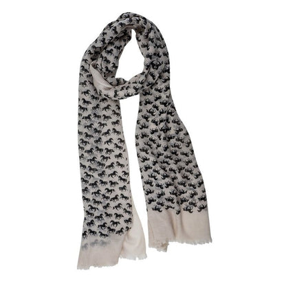 AWST Lila Horse Silhouettes Scarf